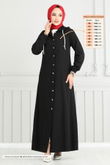 M.S.A. - Abaya 321MSA980-MS Black