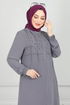 Abaya 354DVL817-MS Gray - Thumbnail