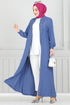 عباءة ازرق 354DVL817-MS - Thumbnail