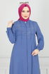 عباءة ازرق 354DVL817-MS - Thumbnail