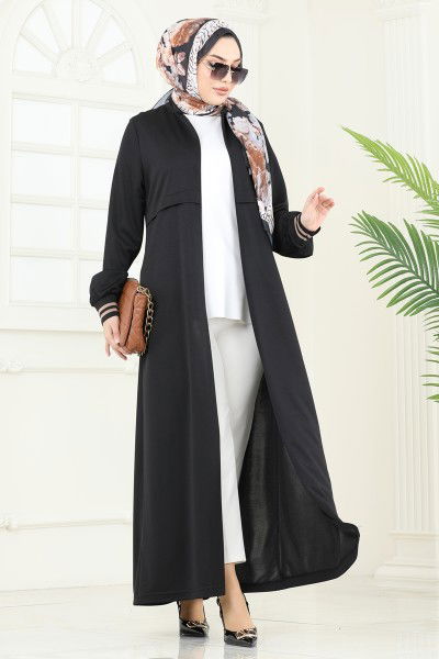 D.V.L. - Abaya 373DVL817-MS Black
