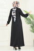 Abaya 373DVL817-MS Black - Thumbnail