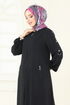 Abaya 378DVL817-MS Black - Thumbnail