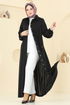 Abaya 394DVL817-MS Black - Thumbnail