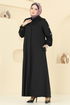 Abaya 394DVL817-MS Black - Thumbnail