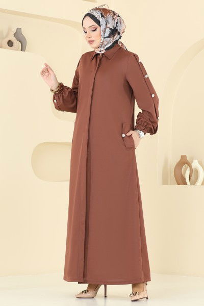 D.V.L. - Abaya 394DVL817-MS Brown