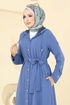 Abaya 451DVL817-MS Indigo - Thumbnail