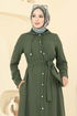 Abaya 451DVL817-MS Khaki - Thumbnail