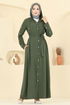 عباءة اخضر عفني 451DVL817-MS - Thumbnail