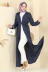 Abaya 451DVL817-MS Navy Blue - Thumbnail