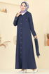 Abaya 451DVL817-MS Navy Blue - Thumbnail