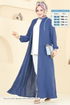 Abaya 6019UZ662-MS Indigo - Thumbnail