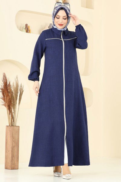 O.Z.N. - Abaya 831OZN1046-MS Navy Blue
