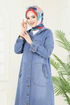 عباءة جينز فاتح 9006YLD1073-MS - Thumbnail