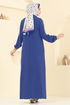 Abaya 9158PLK541-MS Indigo - Thumbnail