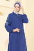 Abaya 9158PLK541-MS Indigo - Thumbnail