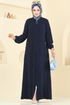 Abaya 9158PLK541-MS Navy Blue - Thumbnail
