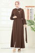 Abaya PL9153-MS Brown - Thumbnail