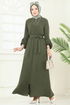 Abaya PL9153-MS Khaki - Thumbnail