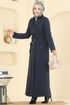 Abaya PL9167-MS Navy Blue - Thumbnail