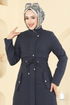 Abaya PL9167-MS Navy Blue - Thumbnail