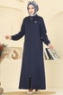 Abaya PL9169-MS Navy Blue - Thumbnail