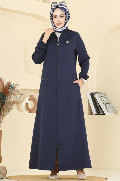 P.L. - Abaya PL9169-MS Navy Blue