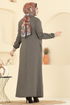 Abaya PL9170-MS Brown - Thumbnail