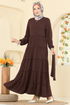 Abaya PL9174-MS Brown - Thumbnail