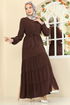 Abaya PL9174-MS Brown - Thumbnail