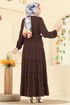 Abaya PL9174-MS Brown - Thumbnail