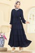 Abaya PL9174-MS Navy Blue - Thumbnail