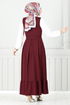 Accessories Buttoned Up Gilet Team 4462NFC915-M Burgundy - Thumbnail