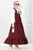 Accessories Buttoned Up Gilet Team 4462NFC915-M Burgundy - Thumbnail