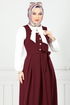 Accessories Buttoned Up Gilet Team 4462NFC915-M Burgundy - Thumbnail