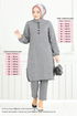 Accessory Buttoned Up Hijab Team 22035UKB929-M Grey - Thumbnail