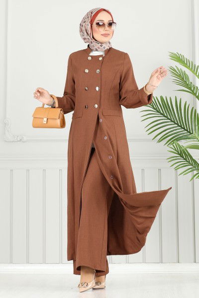 S.L. - Aksesuar Cepli Sofia Takım 2701SL432-MS Kahve