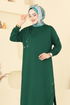 Aksesuar Detay Tesettür Tunik 2701AYD574-MS Zümrüt - Thumbnail