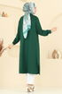 Aksesuar Detay Tesettür Tunik 2701AYD574-MS Zümrüt - Thumbnail