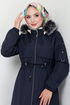 Amorce Fourrure Manteau MSS0855-M Laci - Thumbnail