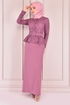 Arch Abendkleid Dunkel Rose Kurusu ASM2175 - Thumbnail