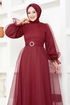 Arch Abendkleid END5600 Bordeaux - Thumbnail