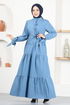 Arch Kleid MSL1554 Blau - Thumbnail