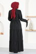 Arch Kleid MSL1554 Schwarz - Thumbnail