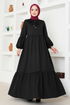 Arch Kleid MSL4003 Schwarz - Thumbnail