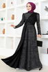 Argenté Robe de soirée LM2538 Noir - Thumbnail