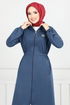 Arma Detail Hijab Team 9115PL940-M Indigo - Thumbnail