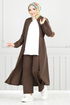 Arma Detail Hijab Team 9115PL940-M Kaffee - Thumbnail