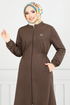 Arma Detail Hijab Team 9115PL940-M Kaffee - Thumbnail