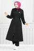 Arma Detailed Hijab Team 9115PL940-M Black - Thumbnail